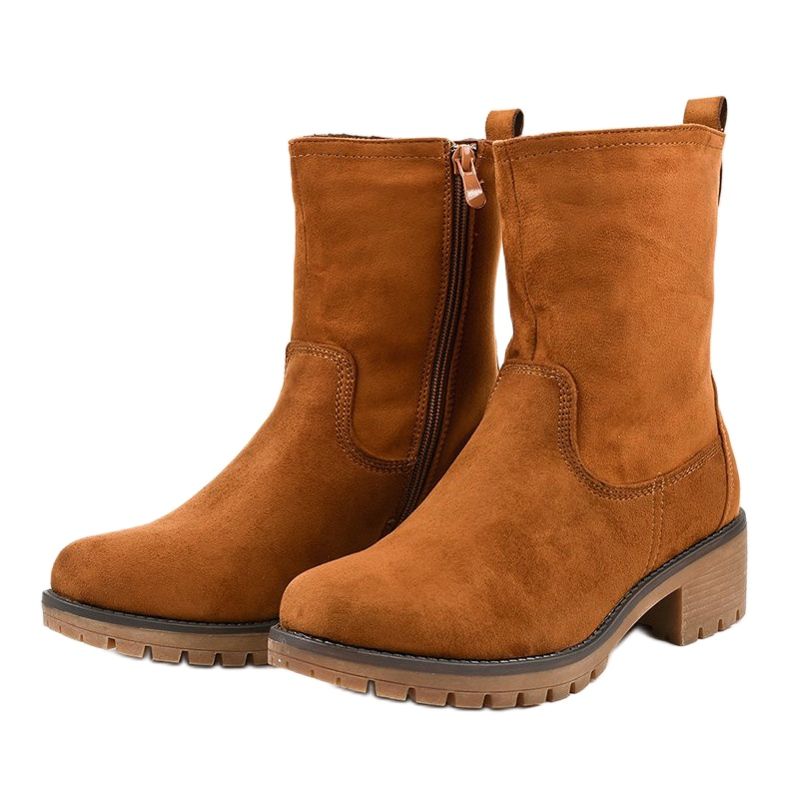 Bottes hautes en daim marron 8B905 brun 2
