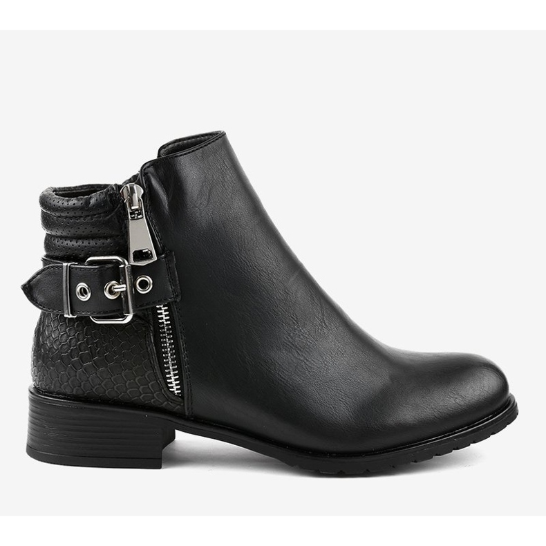 Bottines Jodhpur plates noires KA525SL le noir 2