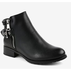 Bottines Jodhpur plates noires KA525SL le noir 1