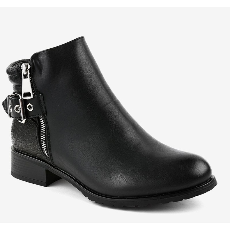 Bottines Jodhpur plates noires KA525SL 1