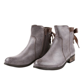 Bottines plates kaki avec fourrure 1184-PA multicolore vert 2