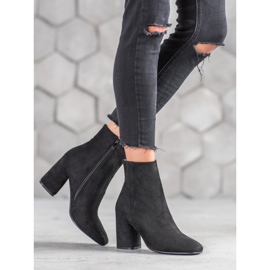 Super Mode bottines hautes sur un poteau le noir 4