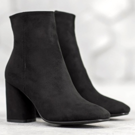 Super Mode bottines hautes sur un poteau le noir 5