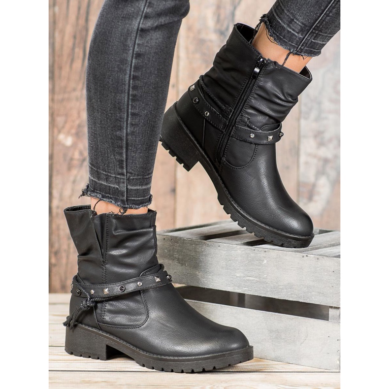 CABIN Ouvriers avec ceinture décorative noir 1