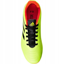 Jr adidas Predator 18.4 FxG Jr DB2321 chaussures de football multicolore vert 2