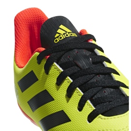 Jr adidas Predator 18.4 FxG Jr DB2321 chaussures de football multicolore vert 4