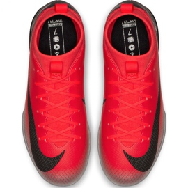Nike Mercurial Superfly X 6 Academy Gs CR7 Ic Jr AJ3110 600 chaussures de football multicolore rouge 1