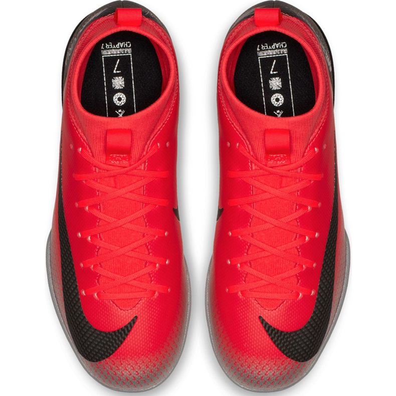 Nike Mercurial Superfly X 6 Academy Gs CR7 Ic Jr AJ3110 600 chaussures de football multicolore rouge 1