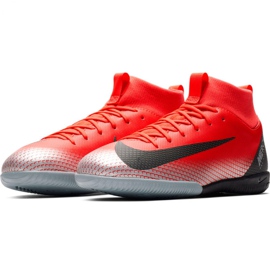 Nike Mercurial Superfly X 6 Academy Gs CR7 Ic Jr AJ3110 600 chaussures de football multicolore rouge 3