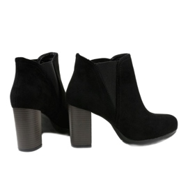Bottines en daim noir sur le poteau H9261 Jodhpur le noir 2