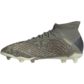 Chaussures de foot Adidas Predator 19.1 Jr Fg EF8214 vert vert 1