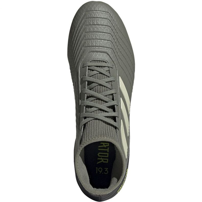 Chaussures de foot Adidas Predator 19.3 Fg M EF8208 gris gris 1