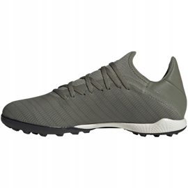 Chaussures de foot Adidas X 19.3 Tf M EF8366 vert gris 2