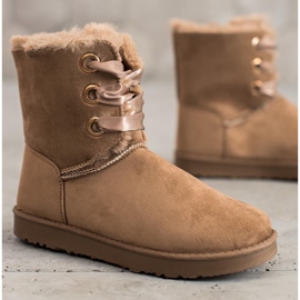 Kylie Bottes de neige nouées brun 2 Kylie Bottes de neige nouées brun 2