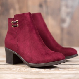 Clowse Bottines bordeaux sur la poste rouge 2 Clowse Bottines bordeaux sur la poste rouge 2