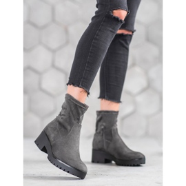 SHELOVET Bottines grises sur la plate-forme 2