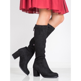 J. Star Bottes en daim classiques le noir 2