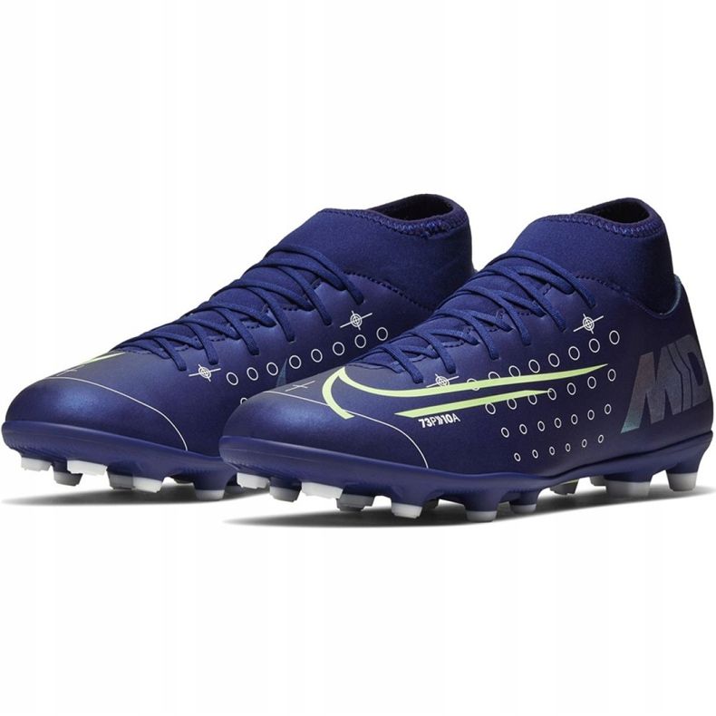 Chaussure de football Nike Mercurial Superfly 7 Club Mds FG / MG M BQ5463 401 bleu marine bleu 1