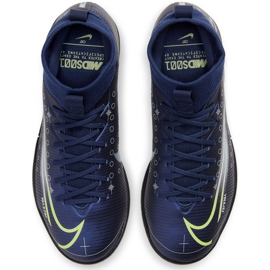 Chaussure de football Nike Mercurial Vapor 13 Club Mds Ic Jr CJ1174 401 bleu marin bleu marin 2
