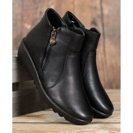 J. Star Bottes noires sur la plate-forme le noir 2