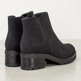 J. Star Bottines en daim sur la plate-forme le noir 4
