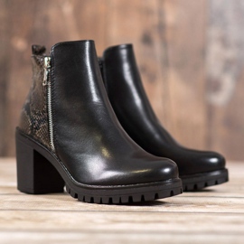 Seastar Bottes plateforme à imprimé serpent le noir 5