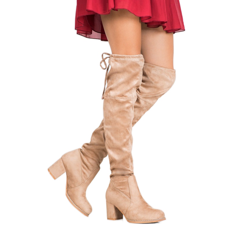 J. Star Bottes à enfiler sur un poteau brun 1