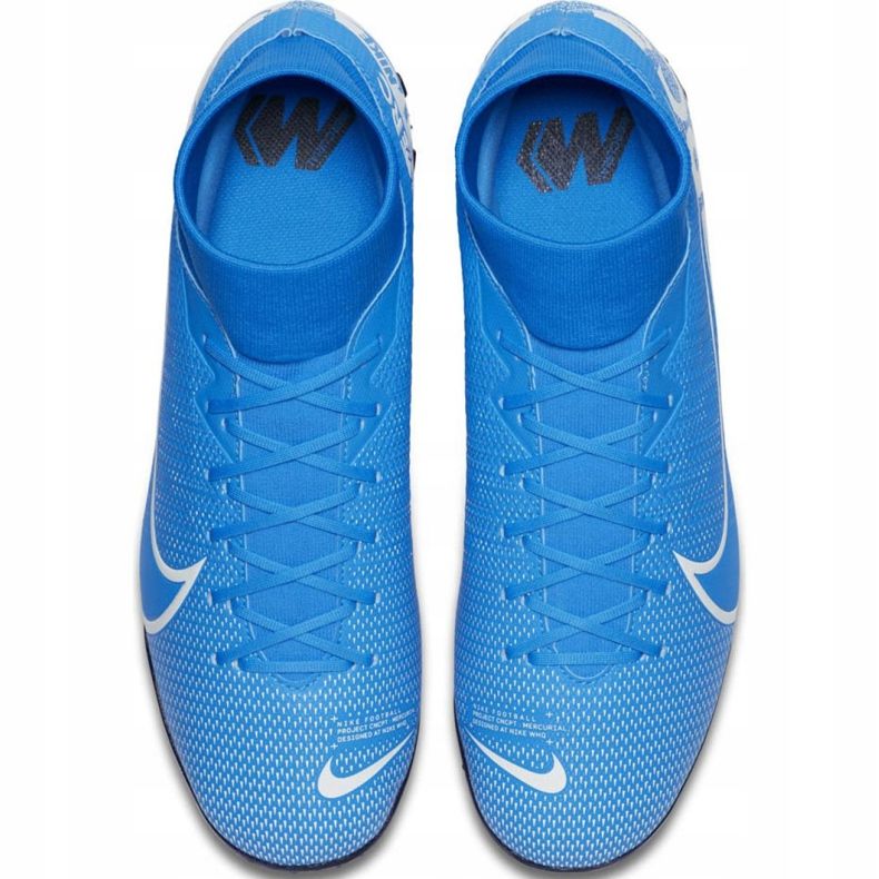 Nike Mercurial Superfly 7 Academy M Tf AT7978 414 chaussures de football multicolore bleu 1