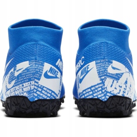 Nike Mercurial Superfly 7 Academy M Tf AT7978 414 chaussures de football multicolore bleu 3