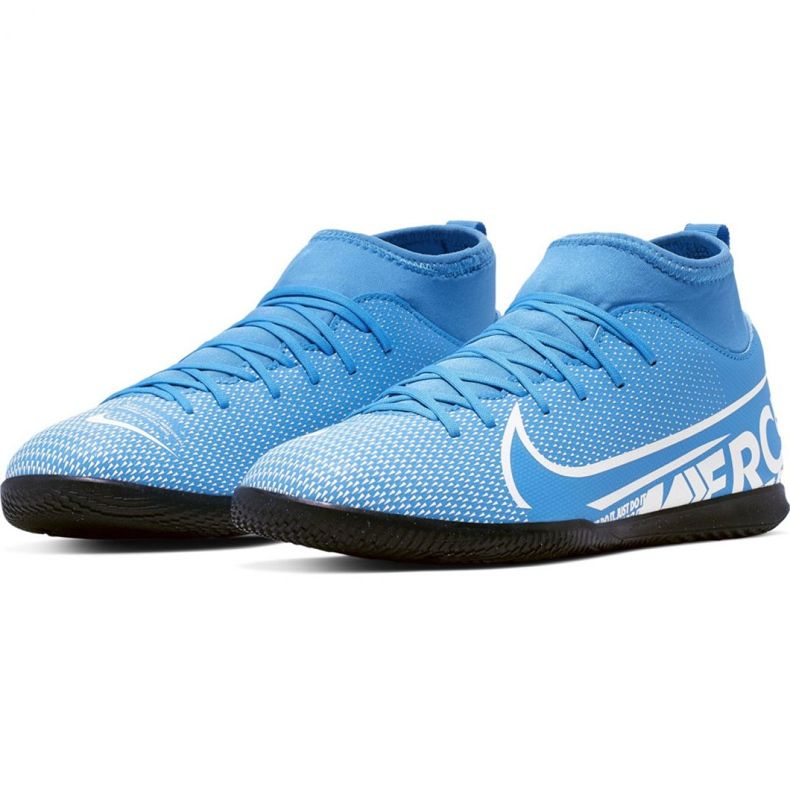 Nike Mercurial Superfly 7 Club Ic Jr AT8153 414 chaussures de football multicolore bleu 2