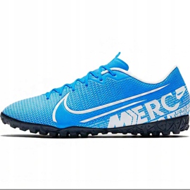 Nike Mercurial Vapor 13 Academy M Tf AT7996 414 chaussures de football multicolore bleu 1