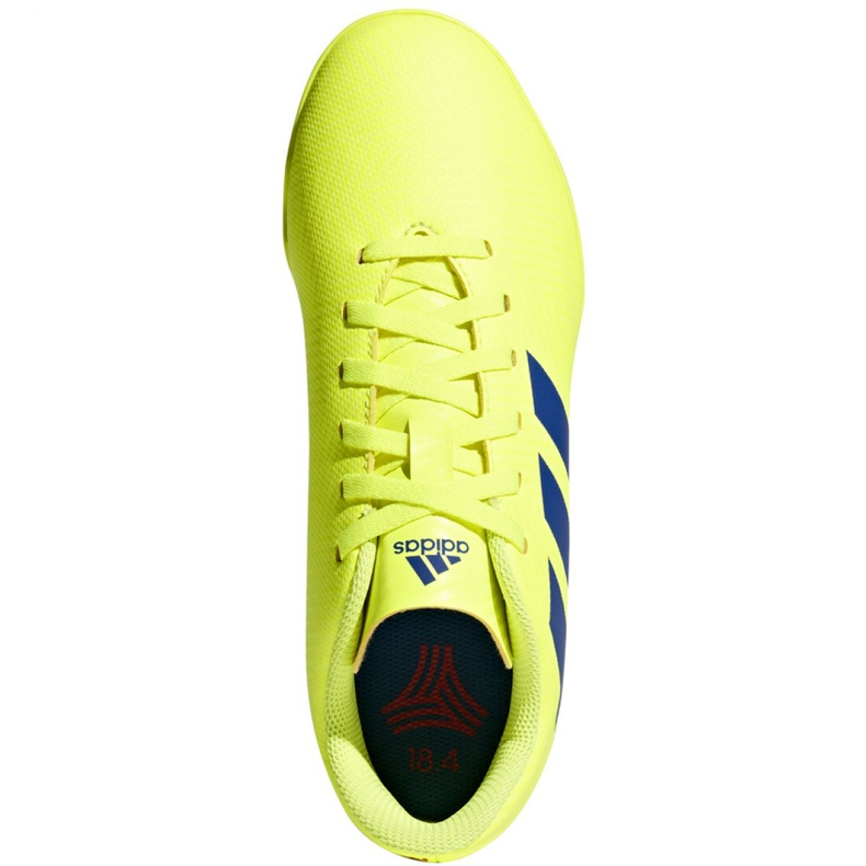 Chaussures de foot Adidas Nemeziz 18.4 Tf Jr CM8522 jaune jaune