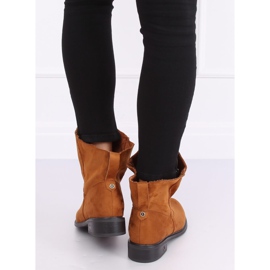 Boots à tige volantée camel 6672 Camel brun 4