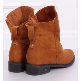 Boots à tige volantée camel 6672 Camel brun 3