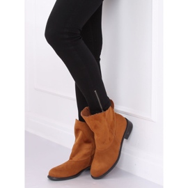 Boots à tige volantée camel 6672 Camel brun 5