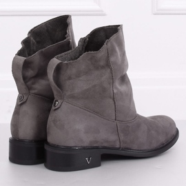 Bottes grises à tige froissée 6672 Gris 2