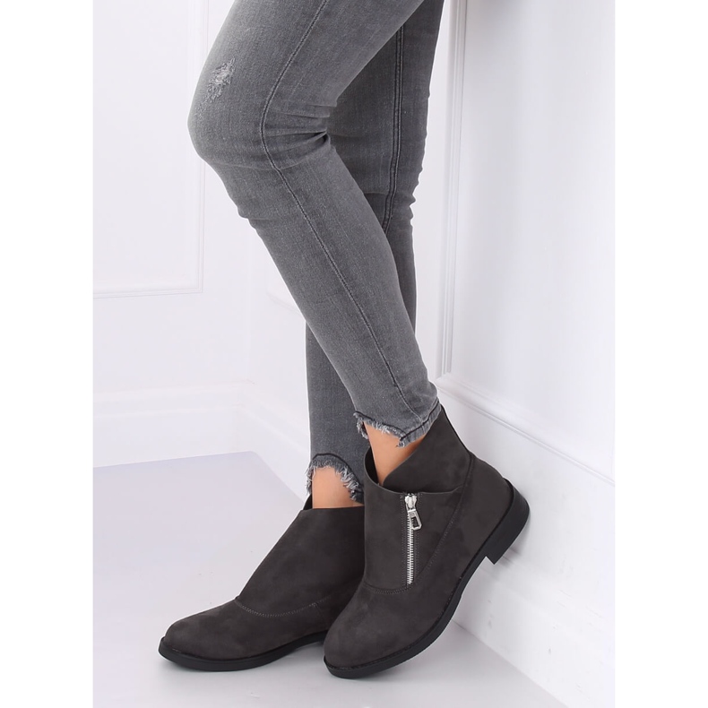 Boots gris daim gris 20195 Gris 2