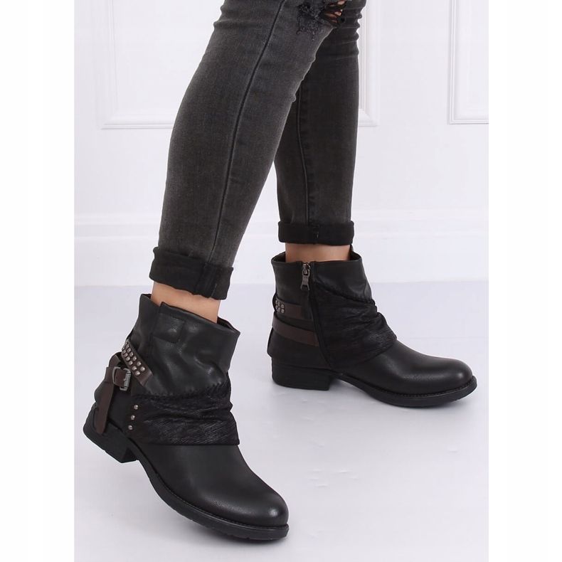 Bottes noires pour femmes noires 283-PA Noir 2