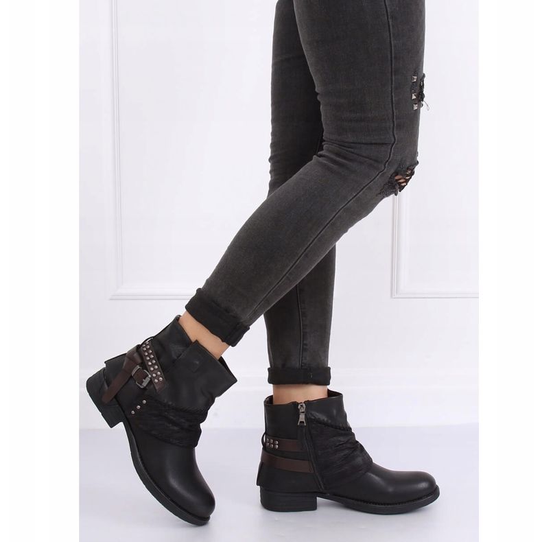 Bottes noires pour femmes noires 283-PA Noir 1