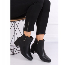 Bottines noires à talons bas CK63-2 Noir le noir 3