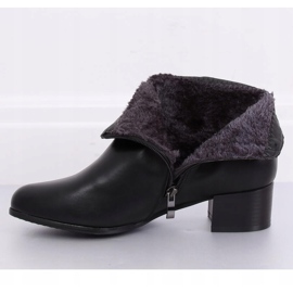 Bottines noires à talons bas CK63-2 Noir le noir 1