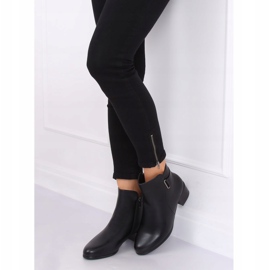 Bottines noires à talons bas CK63-2 Noir le noir 4