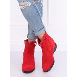 Bottes rouges sur un coin caché G-7606 Rouge 5