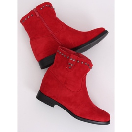 Bottes rouges sur un coin caché G-7606 Rouge 3