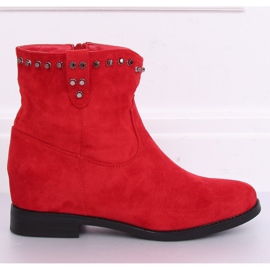 Bottes rouges sur un coin caché G-7606 Rouge 4
