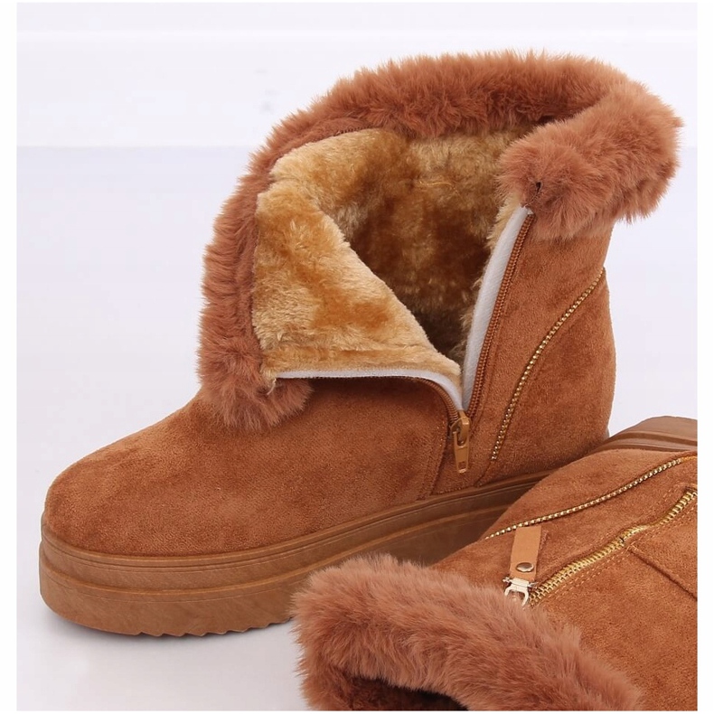 Bottes de neige sur camel PP-30 Fourrure de chameau brun 1