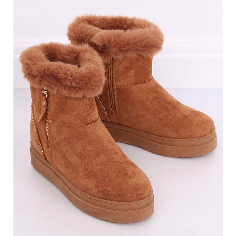 Bottes de neige sur camel PP-30 Fourrure de chameau brun 2