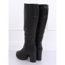 Bottines à talons isolées noires Q600-04 Noir le noir 3