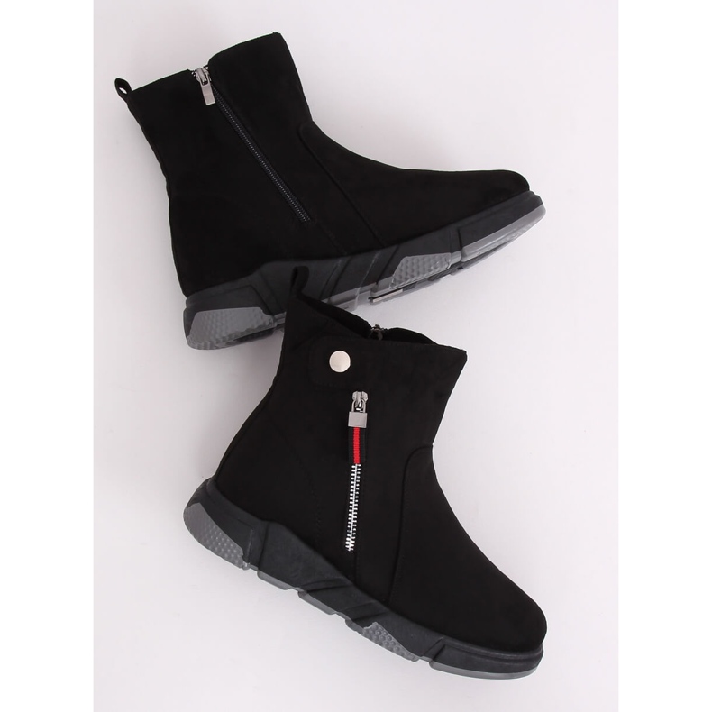 Bottes noires dans un style sportif SJ1938 Noir le noir 1