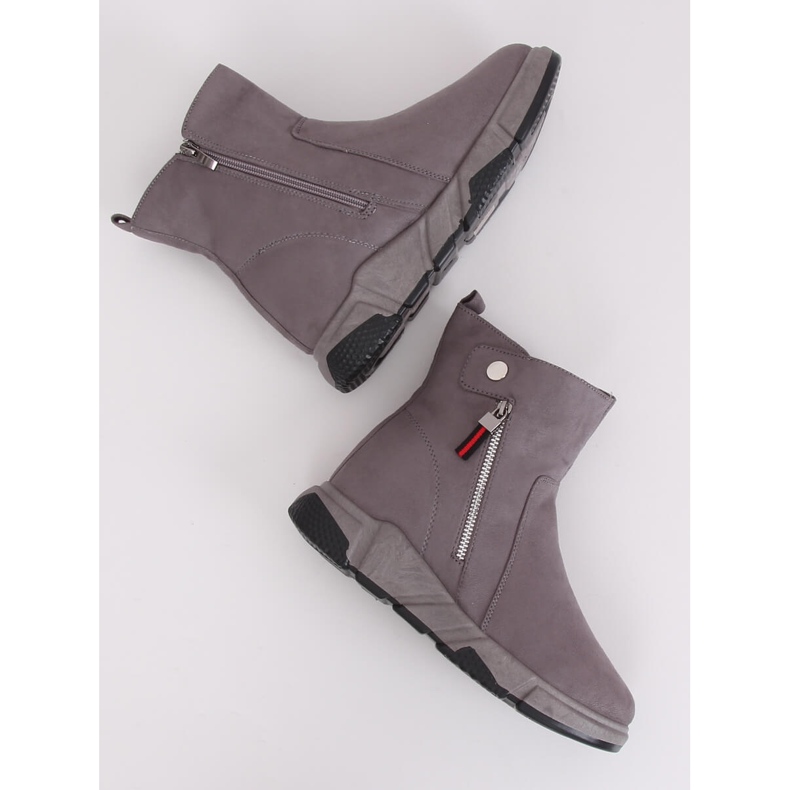 Gris SJ1938 Bottes grises dans un style sportif 2